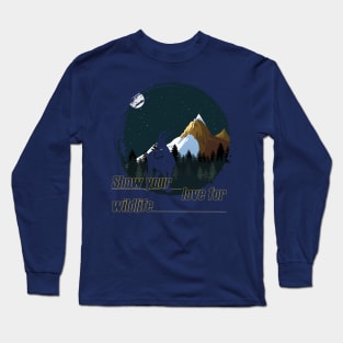 Show your love for wildlife Long Sleeve T-Shirt